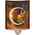 thumbnail image 1 of Fairy Moon - Colored Curved Porcelain Lithophane Night Light, 1 of 4