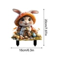 thumbnail image 3 of Cheapark Easter Bunny Egg Yard Stakes 2D Waterproof Signs for Outdoor Lawn Patio Easter Holiday Decor, 3 of 6