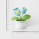 thumbnail image 5 of Lirio de lana de ganchillo, orquídea, maceta pequeña, fresca, artística, simulación de escritorio, planta, adornos suculentos, 5 of 5