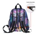 thumbnail image 5 of FORMRS School Backpack with Front Zippered Pocket 12" Elementary Student Travel Daypack, Astronaut Pattern, 5 of 6