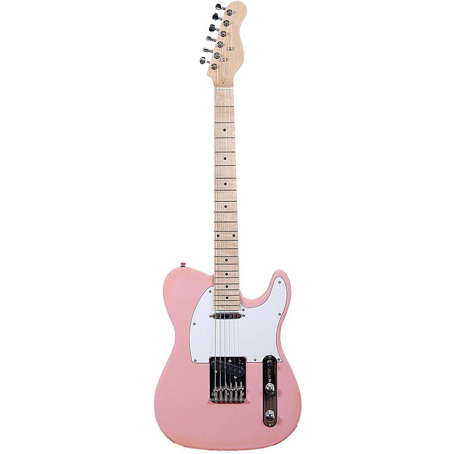 cheap pink guitar