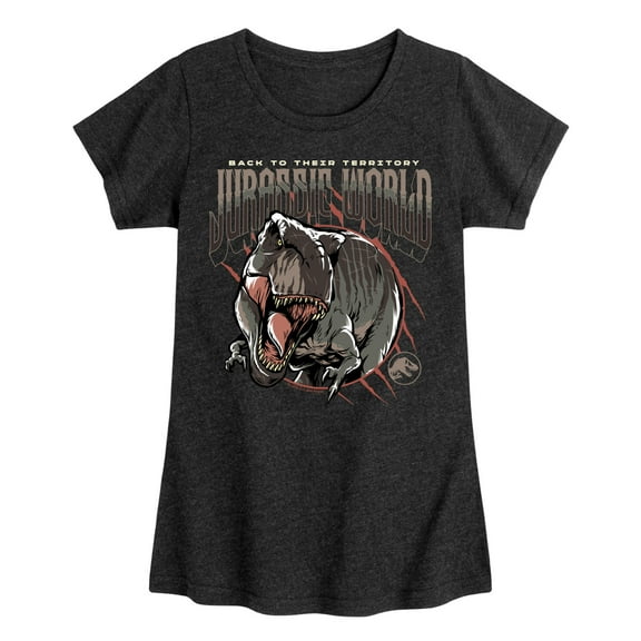 Jurassic World: Rebirth - Trex - Toddler And Youth Girls Fitted Short Sleeve Graphic T-Shirt