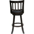 thumbnail image 2 of Boraam Bloomington 29" Faux Leather Swivel Wood Bar Stool - Cappuccino Finish, 2 of 5
