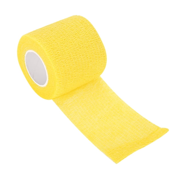 Cinta de Kinesiología, Cinta Deportiva Atlética de Algodón Transpirable, Cinta Elástica para Músculos de Rodilla, Tobillo, Hombro, Rollo de Tensión Adhesiva para Lesiones Musculares(Amarillo) EOTVIA No