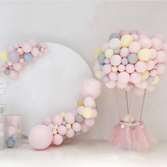 Xingzhi 100 Pcs/ensemble Ballons en Caoutchouc Colorés Exquis Ronds de 5 Pouces Remplaçant Ballons de Fête Anniversaire Décoration