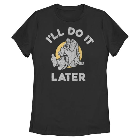 Womens Snow White and the Seven Dwarfs Sleepy Do It Later T Shirt