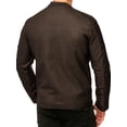 thumbnail image 5 of Chamarra Para Hombre Shendy Vendi Chaqueta Vinipiel Tipo Biker Chocolate Chica, 5 of 5