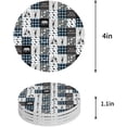 thumbnail image 1 of RYLABLUE Merry Christmas Deer Set of 8 Round Coaster for Drinks, Absorbent Ceramic Stone Coasters Cup Mat with Cork Base for Home Kitchen Room Coffee Table Bar Decor, 1 of 5