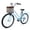 BLUE, variant on POVANLI 26 Inch Ladies Bicycle Adult Full Shimano 7 Speed Ladies Bicycle, Double V Brakes Bicycle, Steel Frame Commuter Bike for Ladies, Green (Gift)