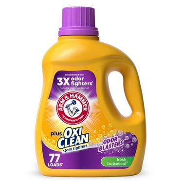ARM & HAMMER Plus OxiClean Odor Blasters Fresh Botanical, 77 Loads Liquid Laundry Detergent, 100.5 Fl oz