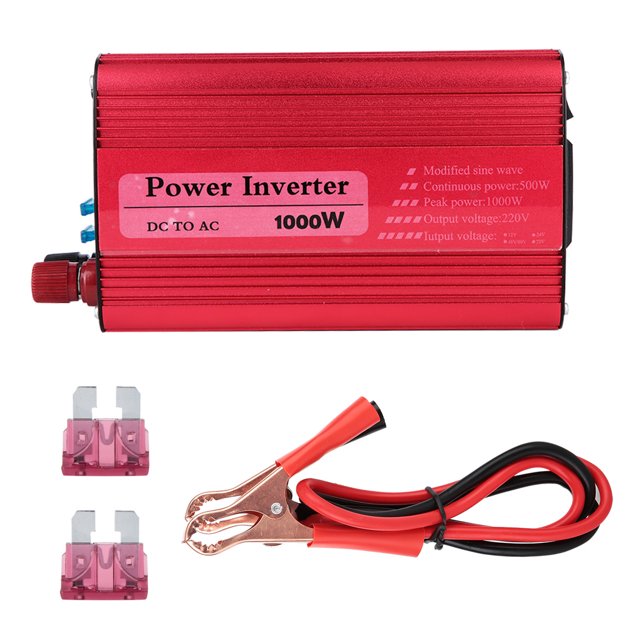 1000W Solar Power Inverter 12V 24V Convertir 220V Modificado Car Converter (12V a 220V)