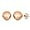Rose, variant on Pori Jewelers Premium 14K Gold Ball Stud Earrings- Women