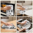 thumbnail image 5 of 6 Pcs Funny Kitchen Towels,Halloween Doodle Icons Pattern Microfiber Dish Towels,Kitchen Tea Towels,Kitchen Towel Set (18" X 26"), 5 of 7