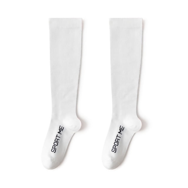 Visland 1 Paire Bas de Compression Rayé Extensible Long Tube Anti-Fatigue Chaussettes Sportives pour l'Escalade de Course à Pied