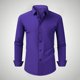 thumbnail image 1 of Blusa y camisa de manga larga con cuello vuelto para hombre, estilo informal, a la moda, con botones y solapa, transpirable, de poliéster, 1 of 5