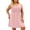 *Pink, variant on VBVC Women's Plus Eyelet Embroidery Sleeveless Dress,Ladies V-Neck A-Line Empire Waist Mini Dress,Casual Loose Fit Summer Tank Dress For Women,Army Green,XL-5XL