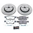 thumbnail image 3 of PowerStop Front Z36 Truck & Tow Carbon-Fiber Ceramic Brake Pad and Drilled and Slotted Rotor Kit Fits: DODGE JEEP Select Models K6536-36, 3 of 9