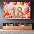 thumbnail image 7 of Sparkling 18th Birthday Banner Backdrop with Glittery Elements Party Decorations Photography Props for Birthday Party Celebrations Happy Birthday Event Background, 7 of 7