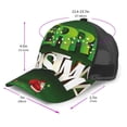 thumbnail image 3 of Picia Merry Christmas Pattern Trucker Hat,Baseball Cap,Sun Protection Cap,Stylish Headwear,Leisure Cap,Outdoor Sports Cap, 3 of 7