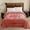 Orange, variant on MERRY HOME 2 Ply Double-side Fleece Blanket, Warm Thick Bed Blanket, Embossed Design Soft Polyester Raschel Blanket, 87"x 94" Bed Blanket for Winter, 10.5 lbs