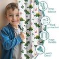 thumbnail image 3 of Blackout Kids Curtains,White Cartoon Cute Dinosaurs Pattern Childrens Insulated Curtains Set Of 2,Bedroom Essentials,Toddler Room Decor 42"x63", 3 of 5