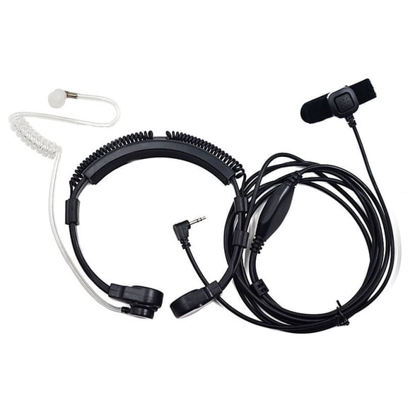 yingyy ZYElroy 2.5mm Throat Microphone Earpiece Headset Mic PTT Replacement for TLKR T5 T80 T60 T6 T8 Walkie Talkie Accessories
