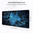 thumbnail image 2 of Large Mouse Pad, Full Desk XXL Extended Gaming Mouse Pad 35" X 15", Waterproof Desk Mat with Stitched Edges, Non-Slip Laptop Computer Keyboard Mousepad for Office and Home, Night Sky Design, 2 of 6