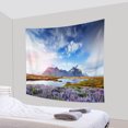 thumbnail image 2 of PBOBRIICH Mountain Lake Tapestry Idyllic Scenery Tapestry for Bedroom Lavender Tapestry Wall Hanging for Room,50Wx60L, 2 of 5