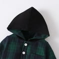 thumbnail image 4 of SYNPOS 2PCS Toddler Baby Boys Girls Hoodie Sweatsuit Warm Outfits Kids Plaid Shirt Top Pants Set for Fall Winter Spring Sets 0-24 Months, 4 of 11