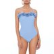 thumbnail image 5 of Gibobby Trajes de Baño para Mujer Bañador Mujer Rosa Azul Vintage A Mano Premium Feel Bañador(Azul,CH), 5 of 5
