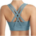 thumbnail image 4 of Sokhug Women's Sports Bra Crisscross Back Tops for Running Fitness Yoga Bras, 4 of 4