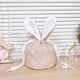 thumbnail image 4 of Bolsa de dulces con cordón de conejito de Pascua | Bolsa de regalo de lino para niños | Bolsa reutilizable para fiestas con diseño de huevos | Búsqueda de huevos de Pascua y dulces navideños, 4 of 8