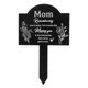 thumbnail image 2 of Memorial Stakes Acrylic Grave Cemetery Decoration Cemetery Memorial Stake Decoration Angel Wings Express Love and Commemoration 1Pcs, 2 of 5