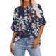 thumbnail image 2 of Fiudx Liquidación de Ofertas Flash Blusa Holgada con Estampado de Manga Corta Informal a La Moda para Mujer, 2 of 4