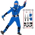 thumbnail image 2 of Ninja Costume Kids Ninja Muscle Costumes Boys Ninja Set Accessories Best Children Gift, 2 of 7