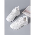thumbnail image 2 of Mesh Panel Lace Up Front Breathable Chunky Trainers Women Sneakers, 2 of 3