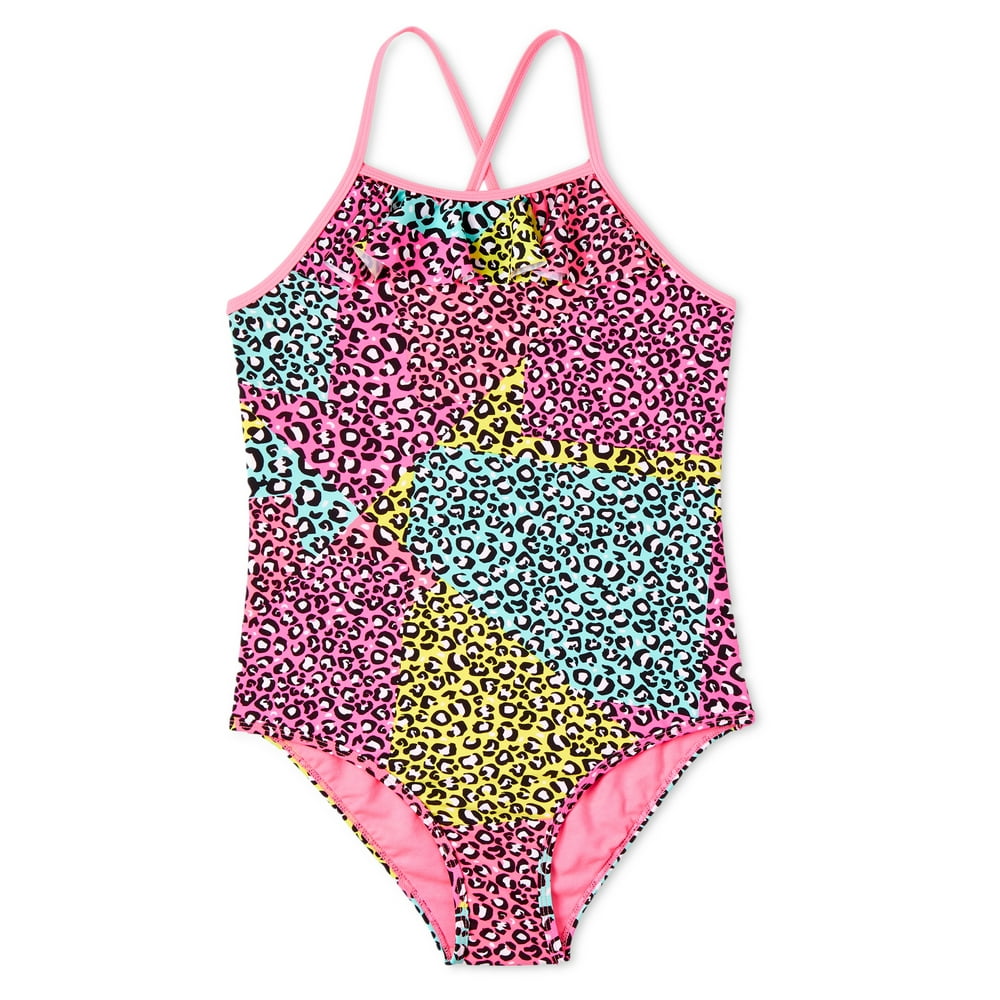 Limited Too - Limited Too Girls Cheetah Print One Piece Swimsuit, Sizes ...