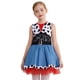 thumbnail image 5 of Disfraz de vaquera occidental para niñas, trajes de Cosplay de Halloween, sin mangas, estampado de vaca, vestido con flecos, disfraz de fiesta temática, 5 of 5