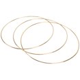 thumbnail image 4 of Shisuyan Metal Wreath Rings Round Flower Wreath Hoops Golden 3Set 11.8In, 4 of 9