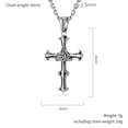 thumbnail image 5 of Ancient Jewelry Design 3 Tones 14K Yellow Gold Eye Of The Horus Cross Pendant Necklace Set For Man, 5 of 7