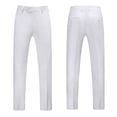 thumbnail image 4 of Men's Business Casual Zipper Pockets Lightweight Skinny Suit Pants Solid, 4 of 4