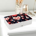 thumbnail image 6 of Valentine's Day Jewelry Organizer Travel Organizer Display Case - PU Leather with Removable Compartment, Portable, 6 of 6