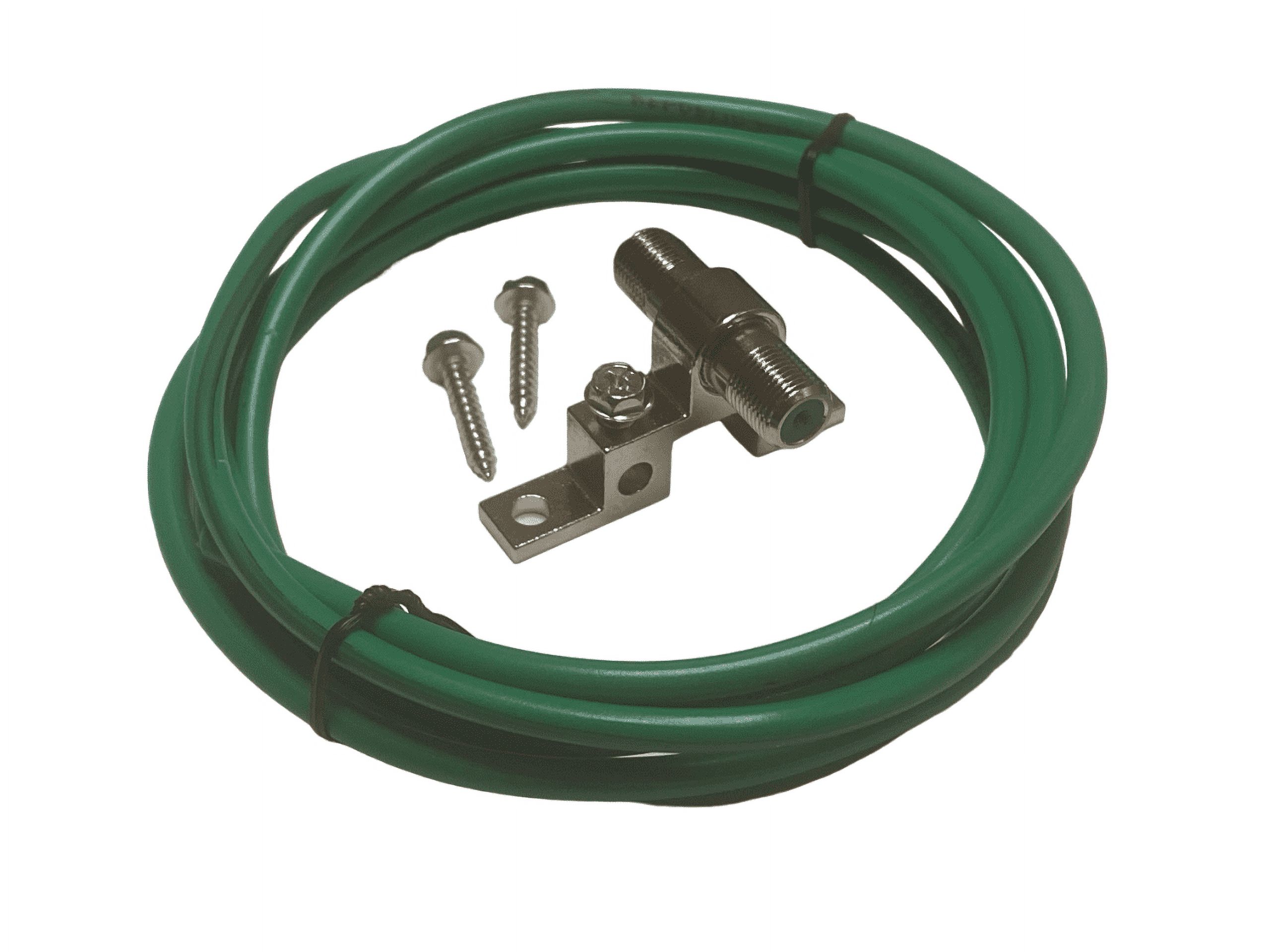 Green 10 AWG Solid Copper Wire - 10 Gauge Green Ground Wire (3ft)