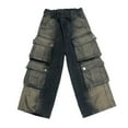 thumbnail image 3 of DHFJKG Boys Baggy Cargo Jeans With Multiple Pockets Distressed Washed Loose Fit Casual Denim Pants For Kids 4-14 Years Old Comfort Trousers, 3 of 6