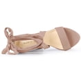 thumbnail image 4 of Sandalias De Tacones De Plataforma con Cordones para Mujer Rosa Polvo 36, 4 of 6