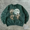 thumbnail image 4 of Vintage Otter Moon Sweatshirt | Wildlife Graphic Pullover, 4 of 7