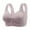 Purple-1, variant on Minimizer Bras for Women Full Coverage Front Snaps Solid Color No Underwire Beauty Back Tshirt Bra Shoulder Strap Soft Breathable Easy Close Sports Bras Purple-2 44