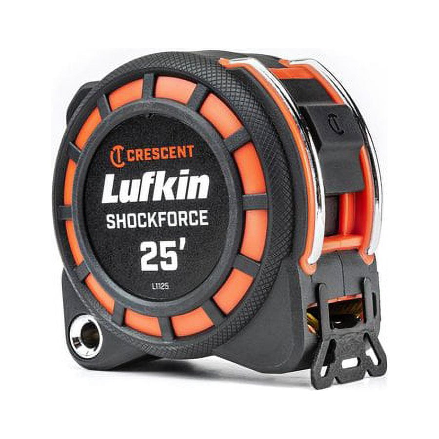 Lufkin L1125 1-3/16" x 25' Shockforce Dual Sided Tape Measure