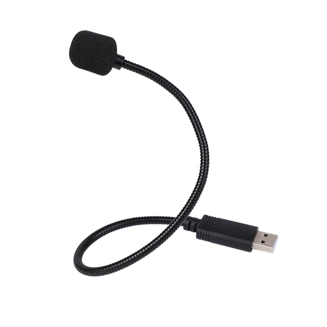 Amdohai Microphone d'Ordinateur USB Mini à Condensateur Omnidirectionnel 360° Plug & Play à Col de Cygne Microphone Portable pour Ordinateur