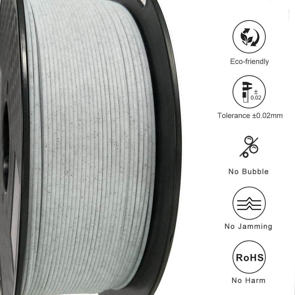 Marble Pattern Filament 1.75mm 3D Printer Filament Stone Like Material 1kg 3d Printing Temperature 240-260 Degrees